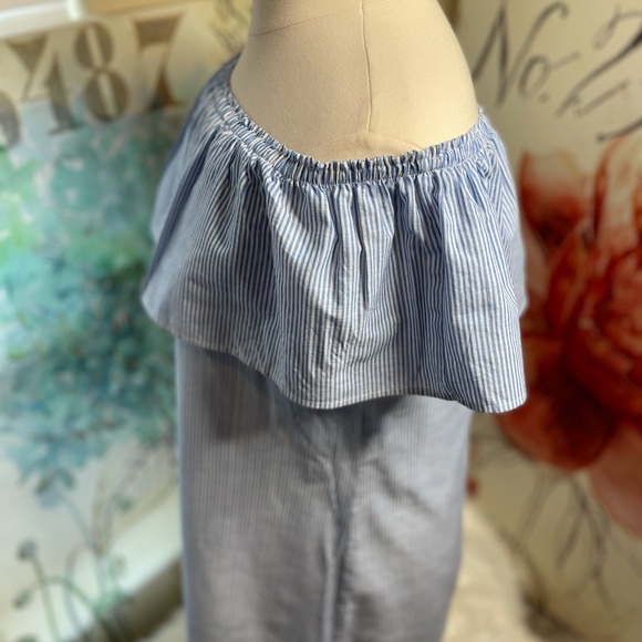 EUC PerSeption Women off the shoulder shift dress - Picture 6 of 9